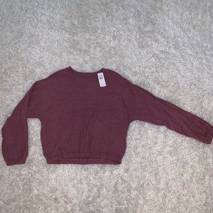 American Eagle Cropped Soft & Sexy Plush Sweater